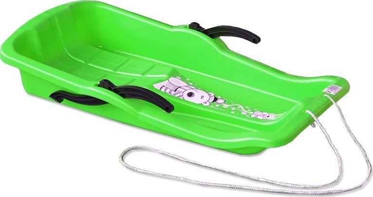 Marmat Plastikowe Sanki Karol Z Hamulcami - Zielone