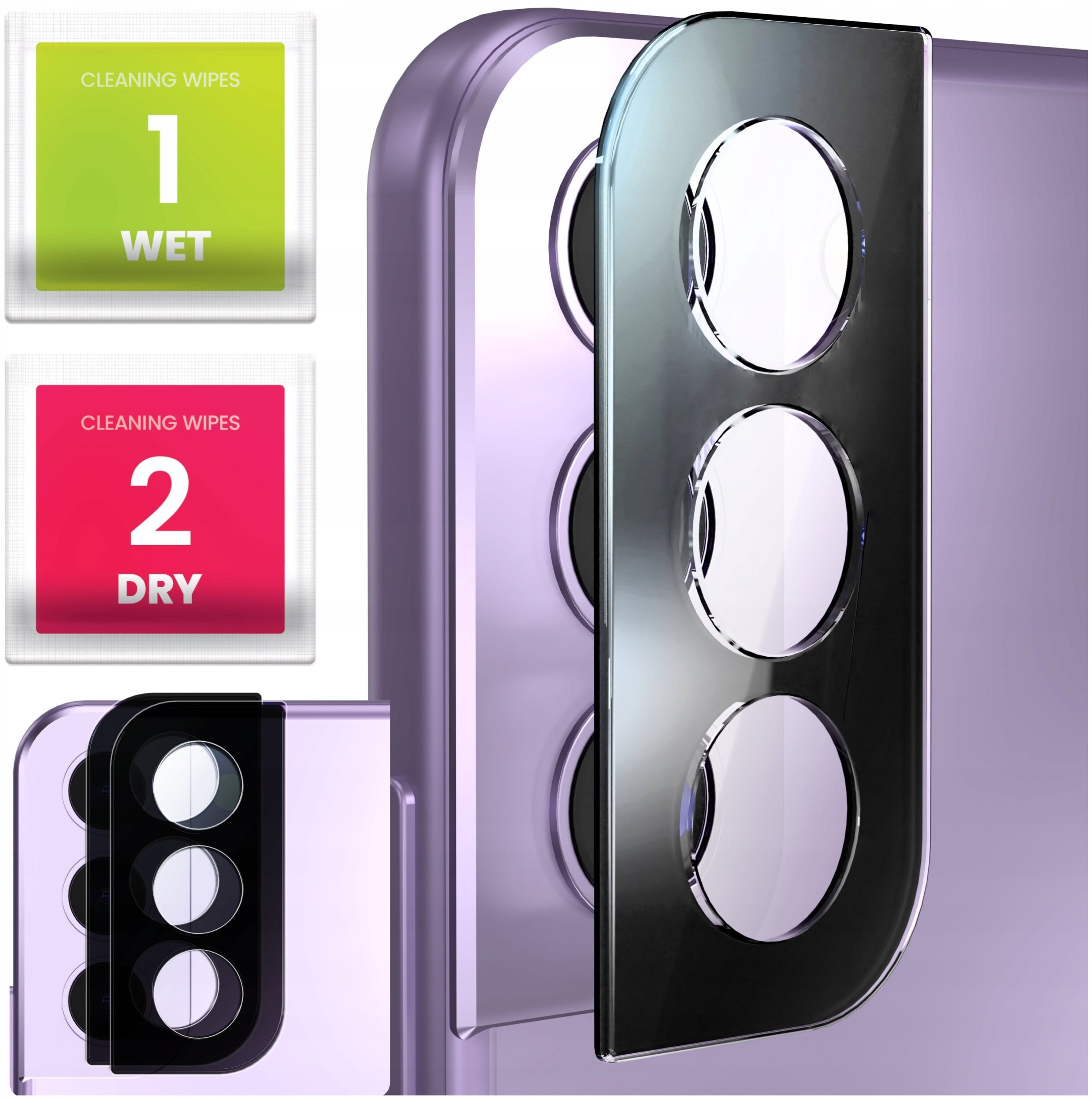 2-PAK Szkło Na Aparat Do Galaxy S21 Plus 5G (Hartowane, Na Obiektyw, 9H)