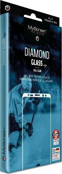 MyScreen Protector MyScreen Protector - Szkło hartowane z klejem na całej powierzchni DIAMOND GLASS edge FULL GLUE (czarna ramka) do ZTE Blade V50 Des