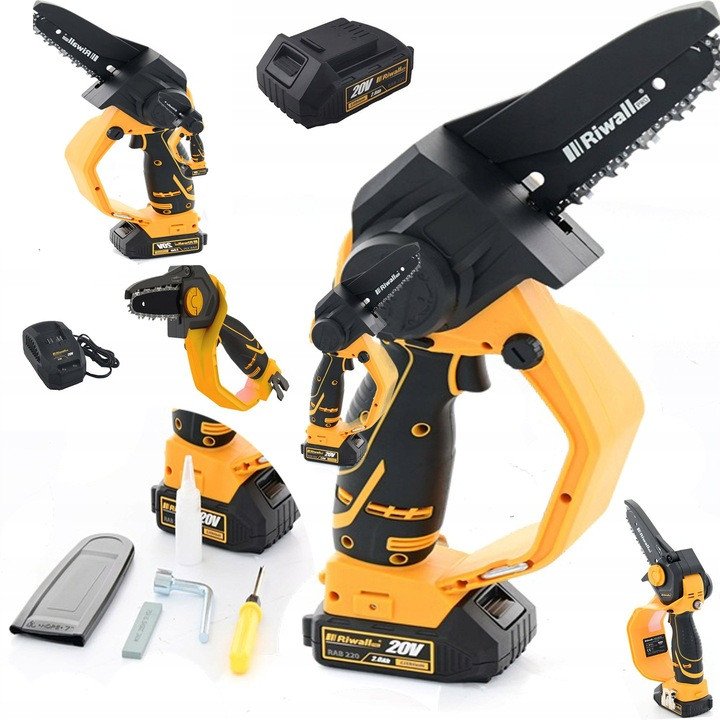 PIŁA ŁAŃCUCHOWA RIWALL PRO RAHS 1820i SET AKUMULATOROWA 20V MOCNA