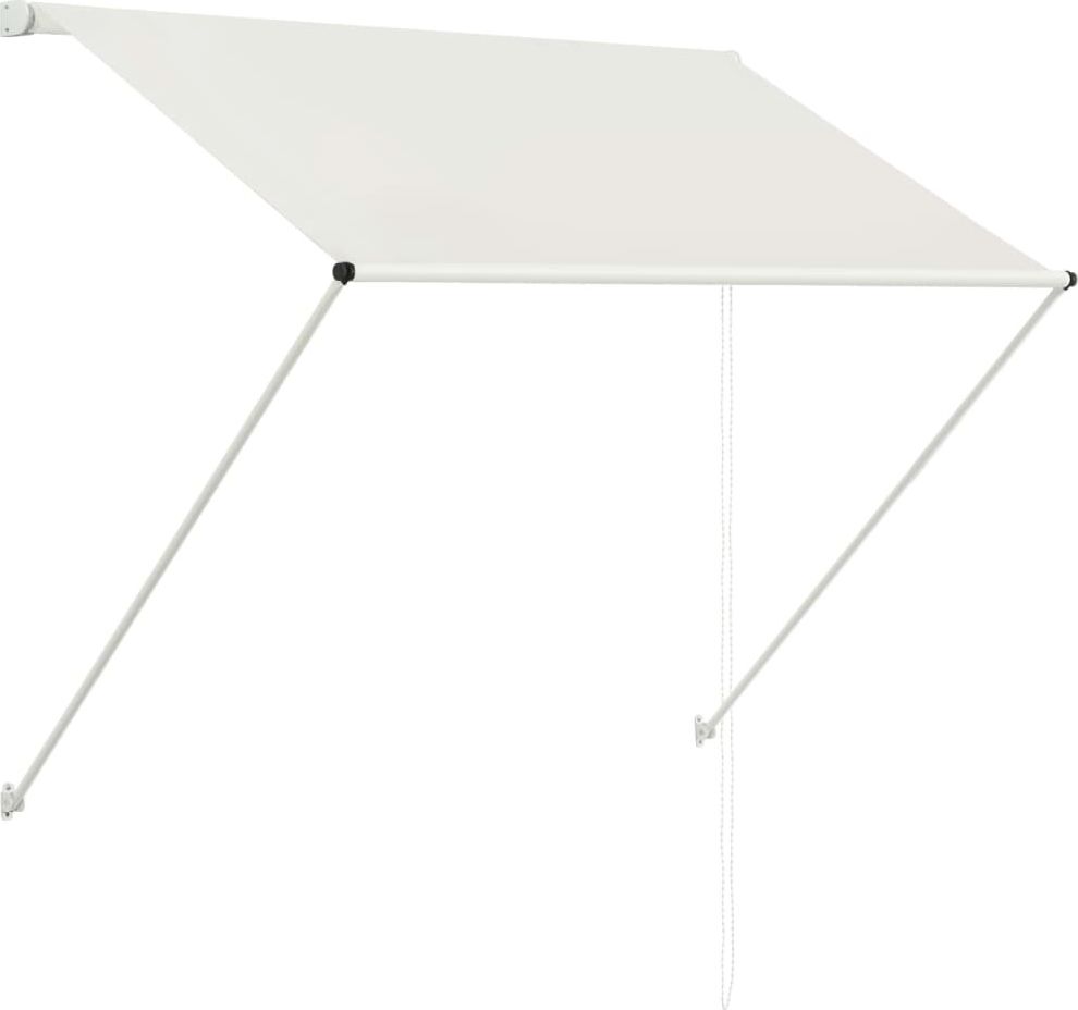 vidaXL Markiza zwijana, 150 x 150 cm, kremowa