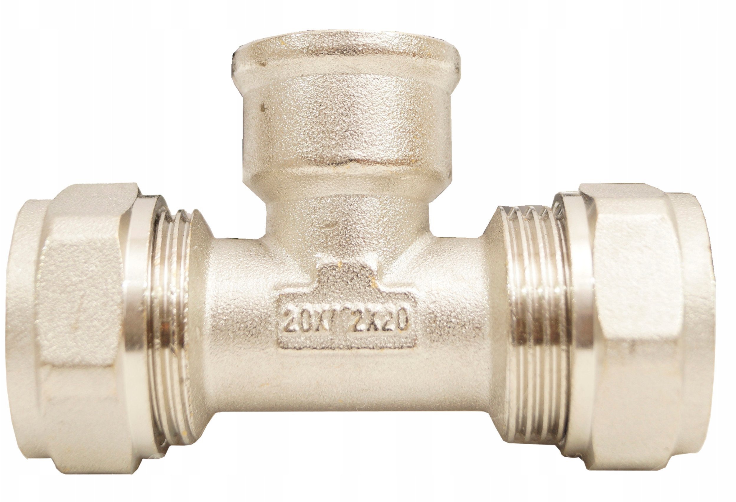 Diamond trójnik redukcyjny DZ, PEX-AL-PEX, mosiądz 1/2"x20x20 FTN-008.1/2X20X20.TD