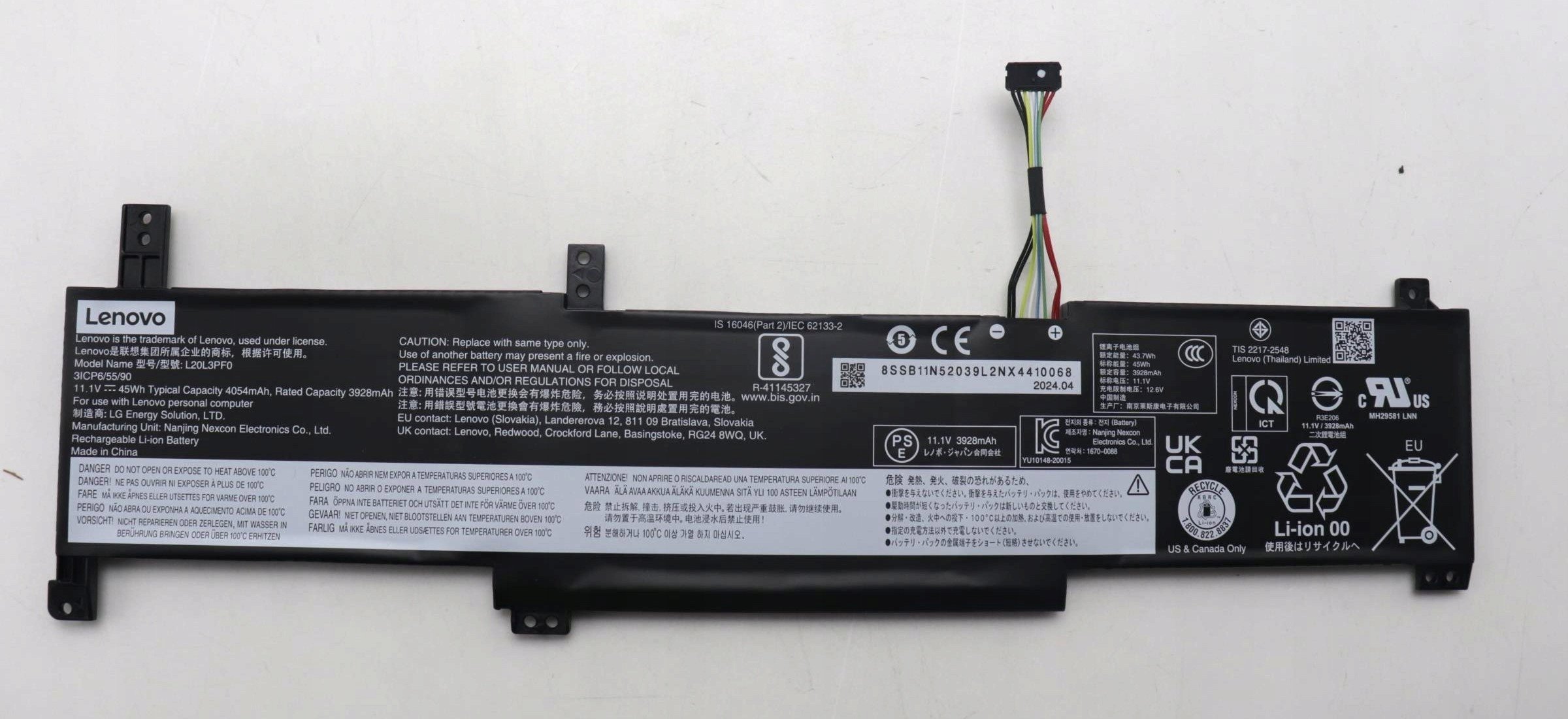 Bateria Lenovo BATTERY 3cell 45Wh 11.1V