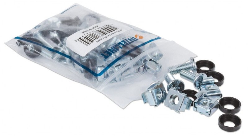 Intellinet Network Solutions Zestaw śruby M6/podkładki/koszyczki 20 kompletów (712194)