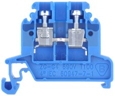 A11-8206 Złączka szynowa 0,5-4 mm2 niebieska ZG-G4 A11-8206