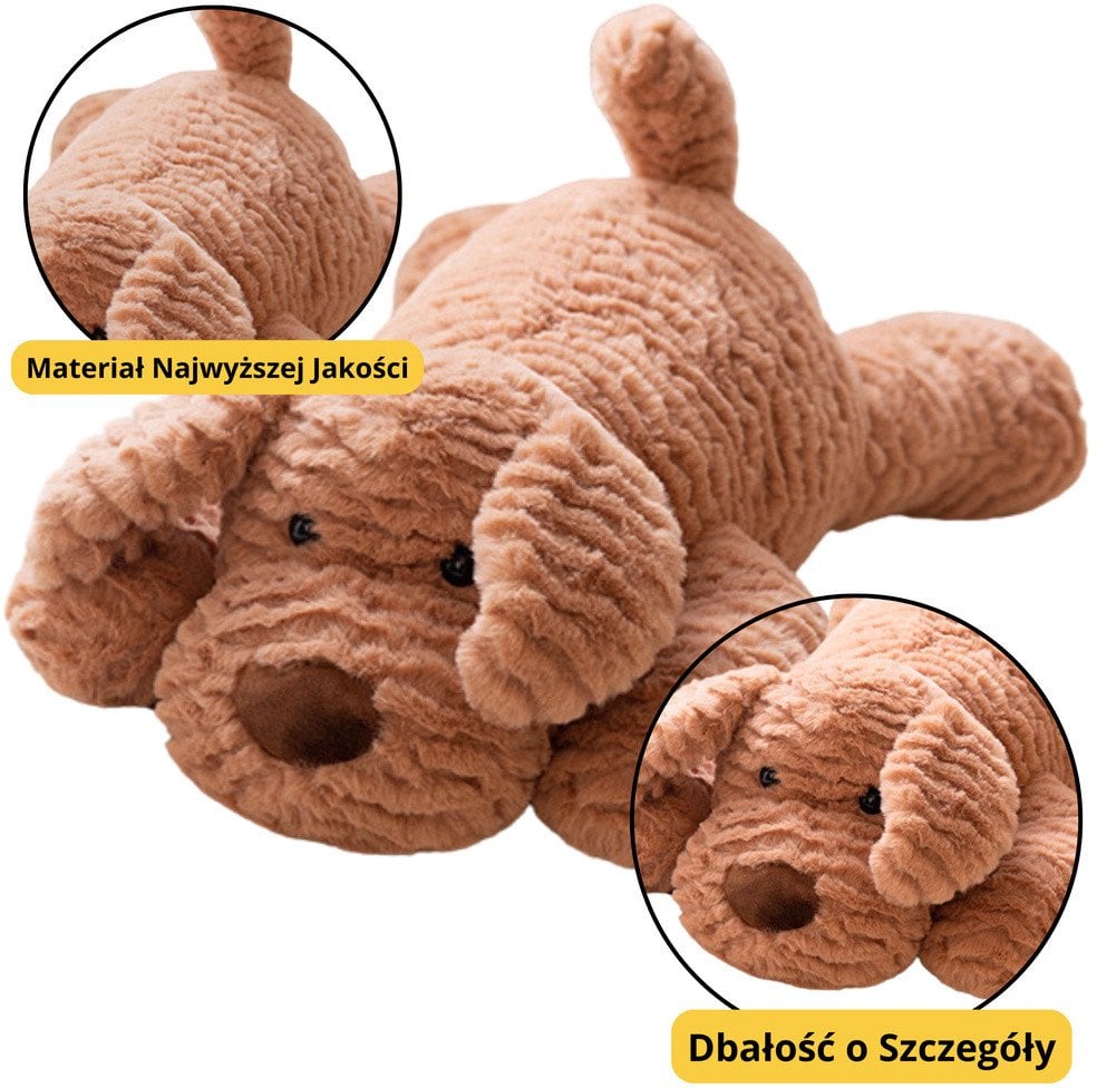 Pluszowa Maskotka Przytulanka Piesek Beżowy 30cm