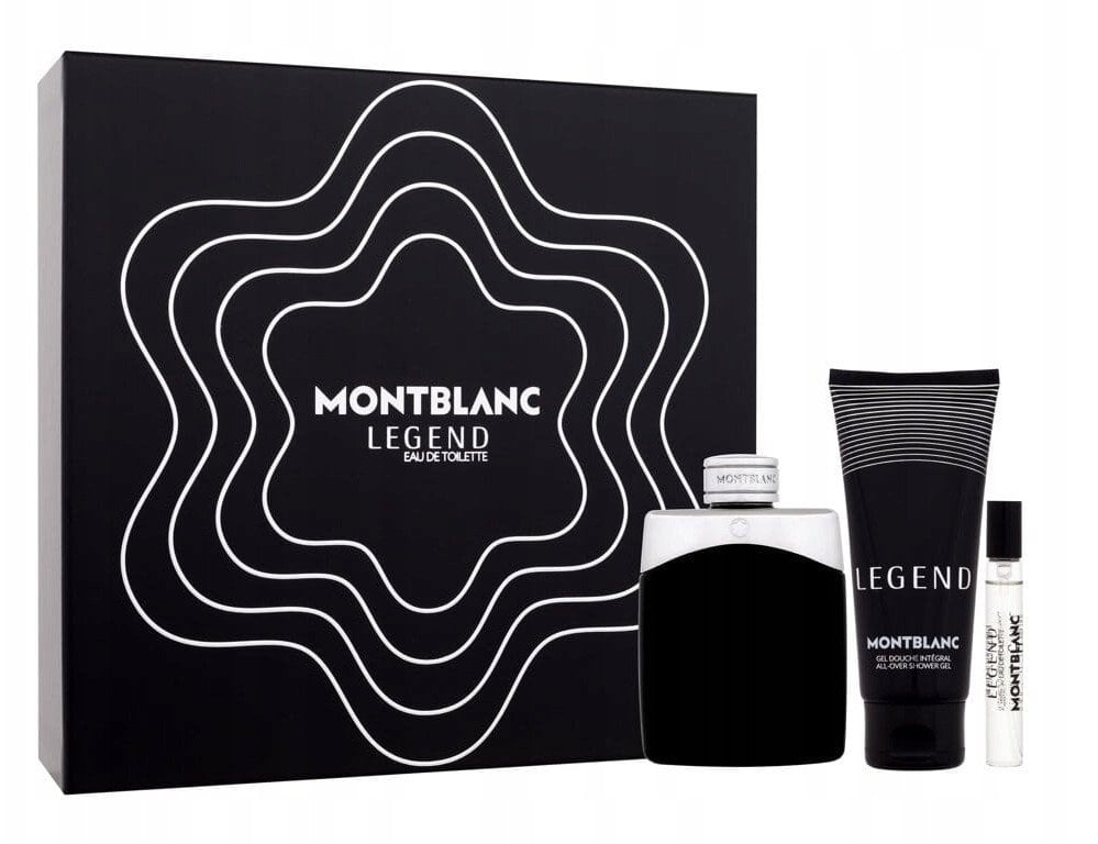 ZESTAW Mont Blanc Legend EDT 100ml + SG 100ml + EDT 7.5ml