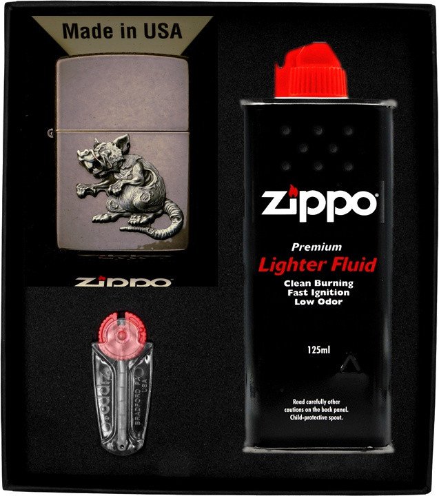 Zestaw ZIPPO Zapalniczka ZOMBIE RAT Prezentowy No1