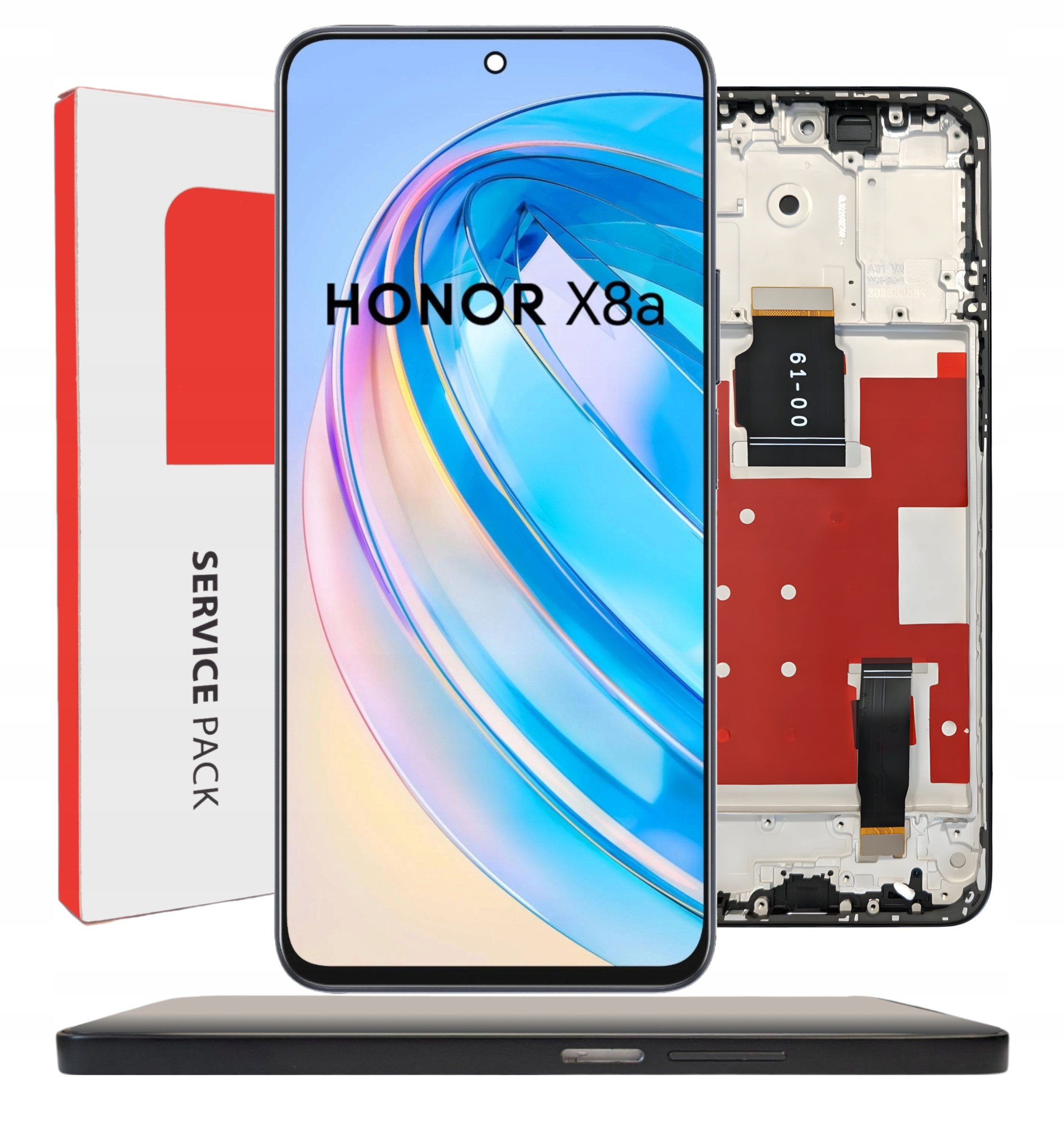 ORYGINAŁ WYŚWIETLACZ EKRAN LCD DO HONOR X8A RAMKA CRT-LX1 CRT-LX2 CRT-LX3