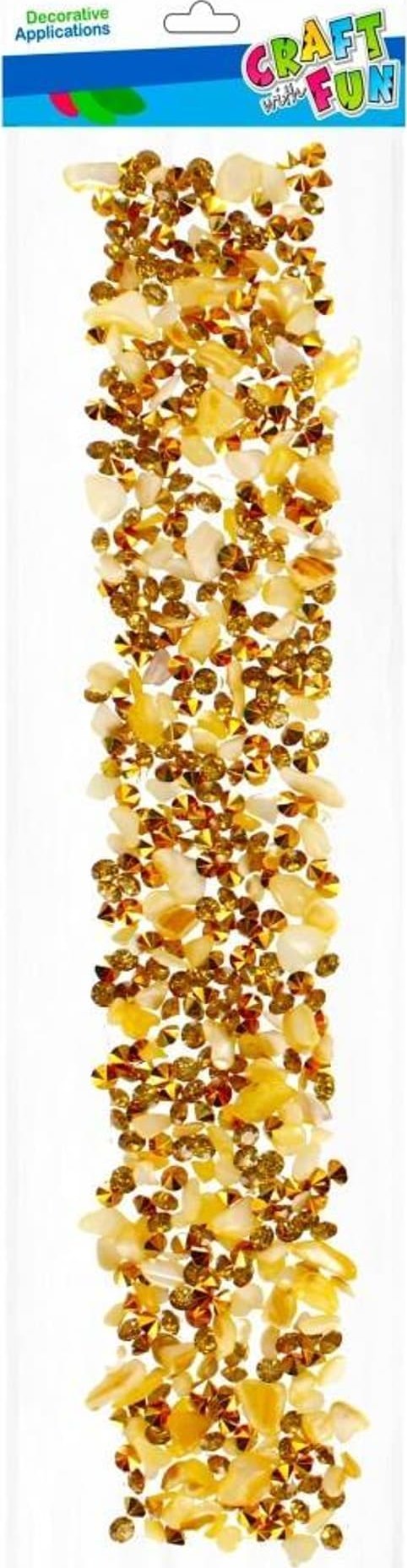 Craft with Fun OZDOBA DEK KRYSZT SPRZYL KAMYK CF ZLOTO 12/144