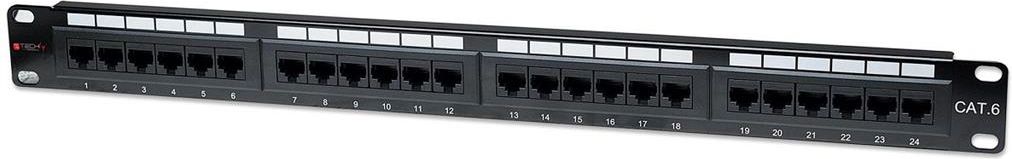 Techly Patch panel UTP Cat6 24 porty RJ45, 1U (22892)