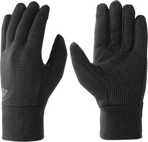 Rękawiczki 4F U080 głęboka czerń 4FWAW24AGLOU080 20S S