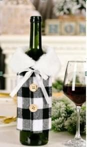 Dekoracja świąteczna Apte pokrowiec na butelkę