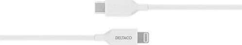 Kabel USB Deltaco USB-C - Lightning 2 m Biały (IPLH-452)