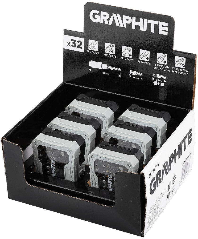 Display box 6 x 56T557 (Zestaw bitów 32 szt.)