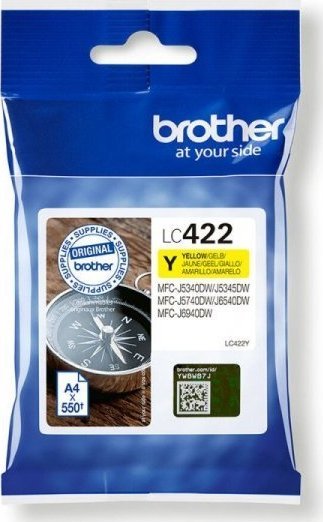Tusz Brother Brother LC422Y Ink Cartridge, Yellow