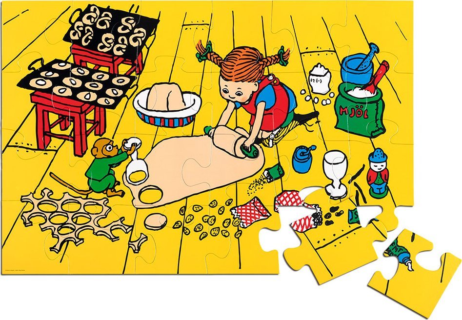 Pippi Puzzle Podłogowe Pippi Langstrumpf, 24 Szt.