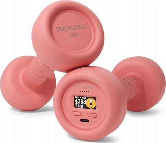 Fitness Monster Smart Zestaw Hantli Hantelki 2 x 1Kg Bluetooth Z Aplikacją