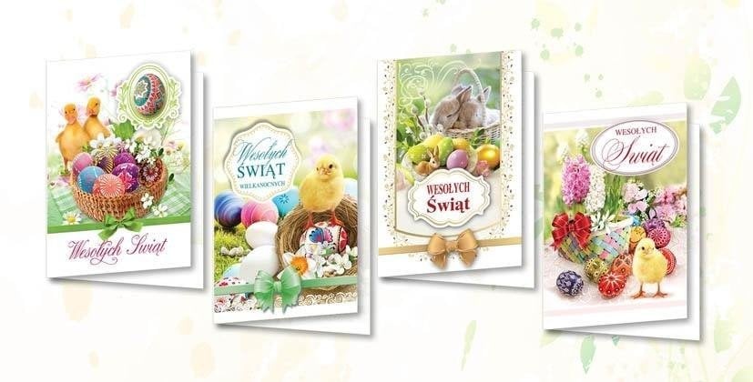 Karnet B6 Wielkanoc świeckie (10szt) EDUKAMP