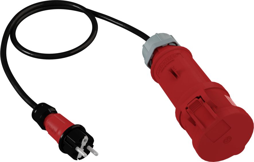 Doktorvolt Adapter 1m z wtyczki 230V Unischuko na gniazdo siłowe 230V/32A/5P 2780