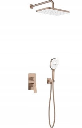 4529-501-34 / KFA / MALAGA / ZESTAW NATRYSKOWY PODTYNKOWY PVD BRUSHED ROSE GOLD /