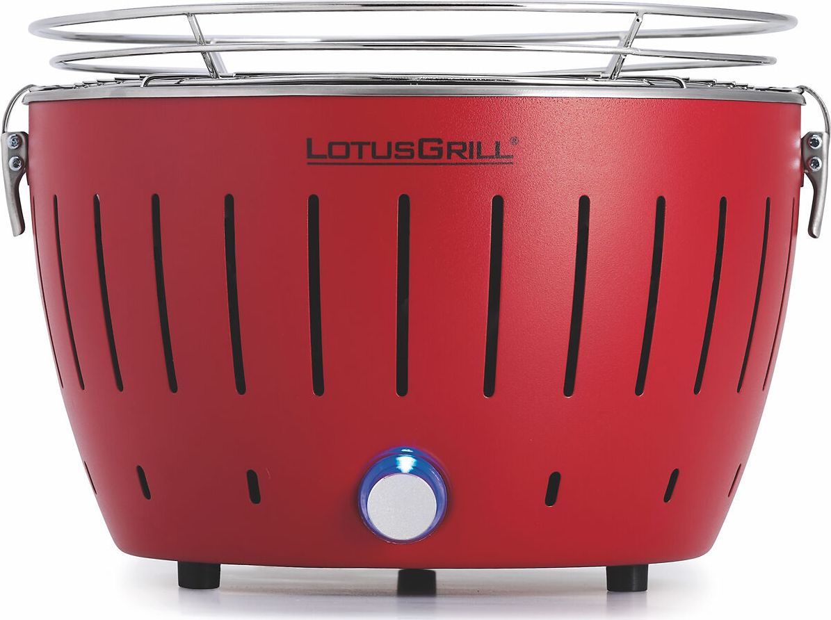 LotusGrill Grill ogrodowy Węglowy Standard 32 cm x 32 cm czerwony