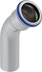 Geberit Kolano Mapress Edelstahl z końcówką wsuwaną 45° 15mm (30702)