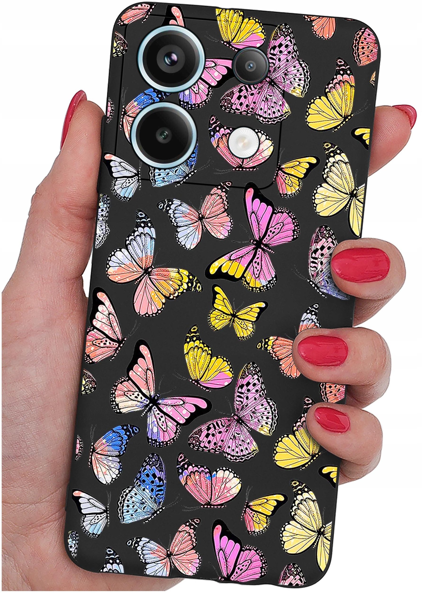 ETUI do Xiaomi Redmi Note 13 Pro 5G WZORY |SILIKONOWE MATT CASE +SZKŁO 9H