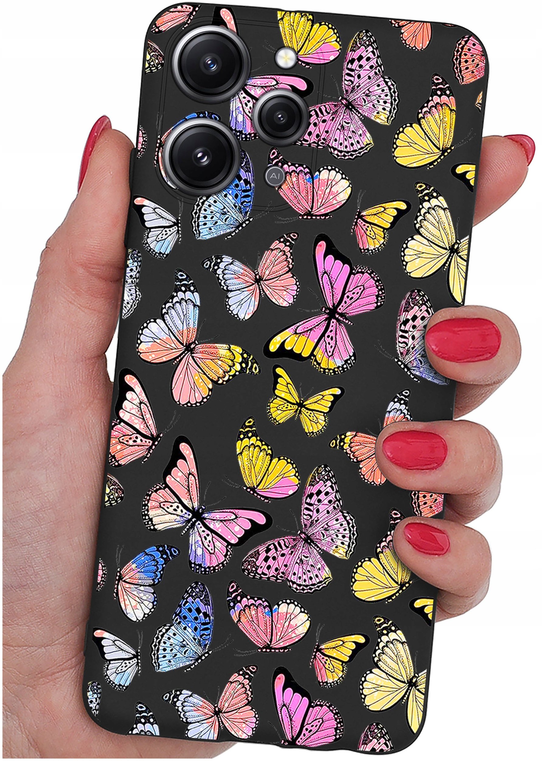 Etui do Xiaomi Redmi 12 4G WZORY |SILIKONOWE MATT CASE + SZKŁO 9H