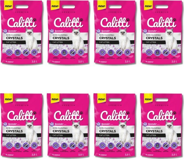 Żwirek dla kota Calitti Crystals Lavender Lawenda 30.4 l