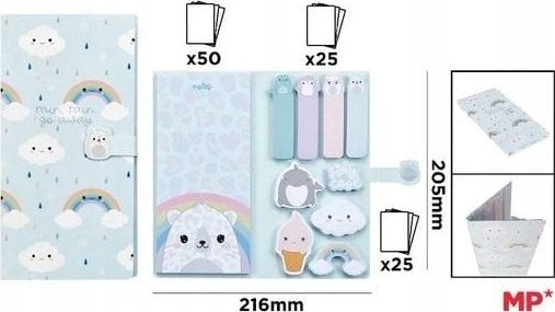 Notes z naklejkami Frosty