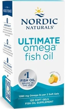Nordic naturals Nordic Naturals - Ultimate Omega, 1280mg, Cytryna, 120 kapsułek miękkich