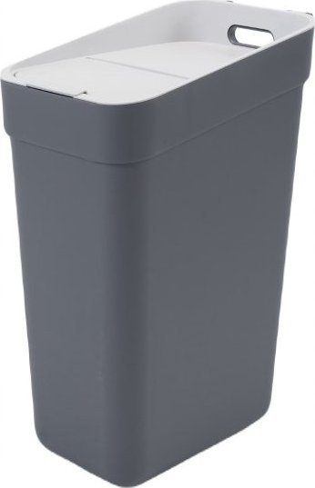 Kosz na śmieci Kadax do segregacji uchylny szary
