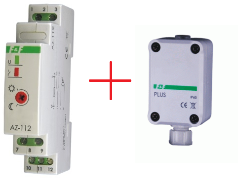 F&F Automat zmierzchowy 16A 230V 2-1000lx sonda AZ-112 PLUS
