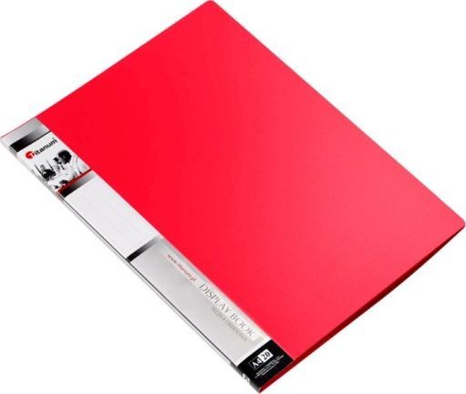 Titanum Teczka ofertowa A4 20 koszulek - czerwona