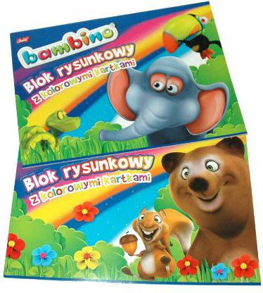 St. Majewski Blok rysunkowy A4 16k kolorowy 10szt.