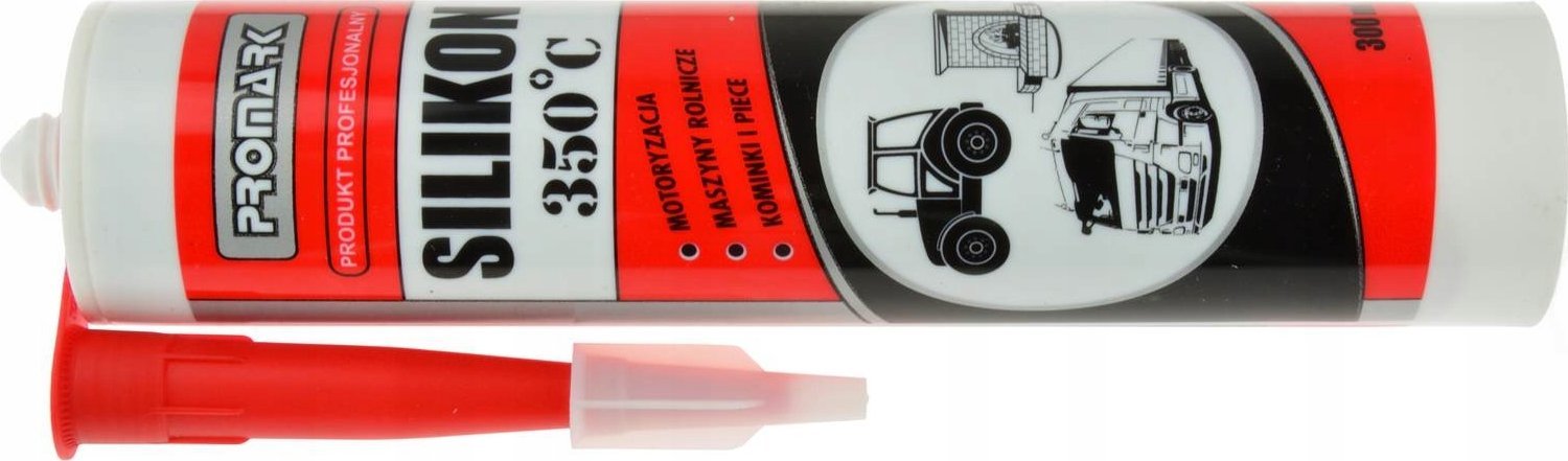 Geko Silikon wysokotemperaturowy czerwony 300ml(15)