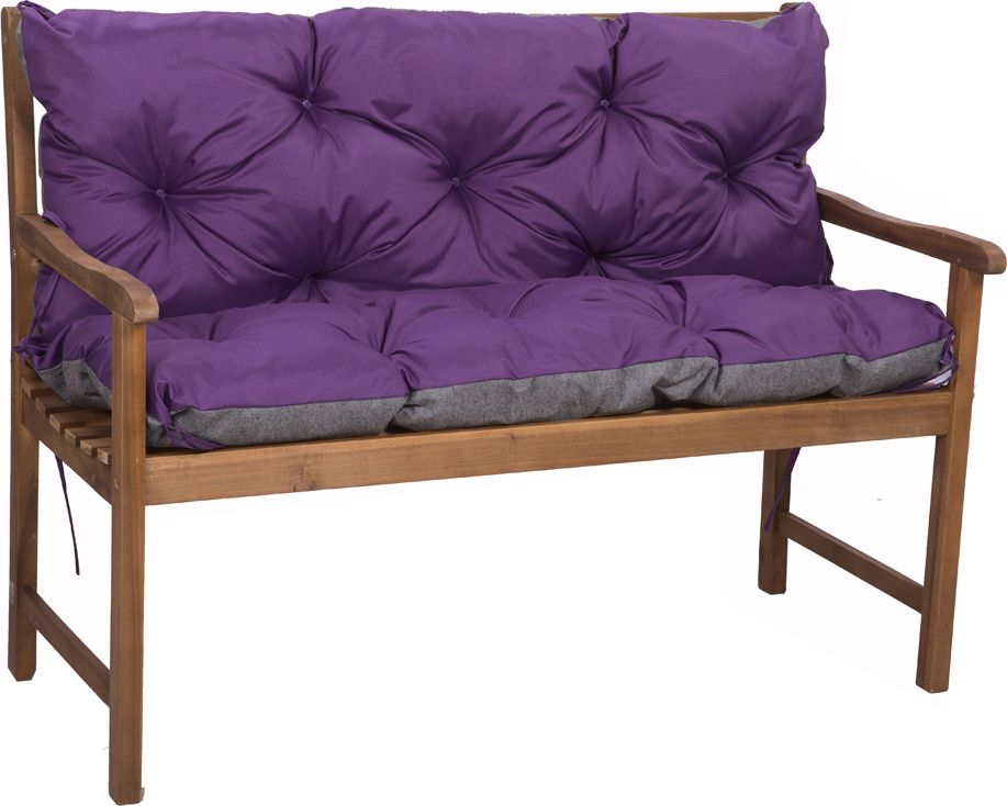 Setgarden Poduszka na ławkę ogrodową rozmiar 120x60x50. Kolor fiolet