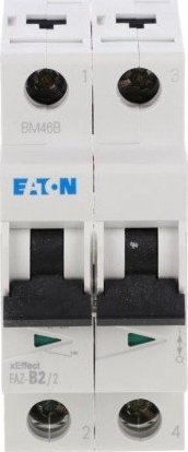 Eaton Wyłącznik nadprądowy 2P B 2A 15kA AC FAZ B2/2 278722