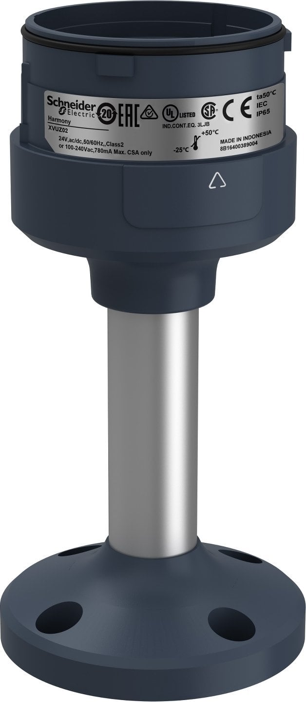 Schneider Electric Moduł podstawowy kolumn sygnalizacyjnych 100mm czarny XVUZ02