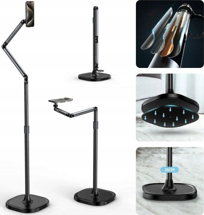 Podstawka Telesin Podstawka Statyw Stojak 162cm Magnes Magnetyczny MagSafe na Telefon Tablet / Telesin P3-FS-01