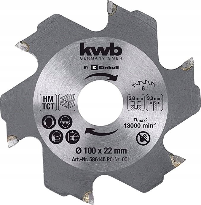 Einhell Einhell circular saw blade - cutter blade 100 x 22 x 3.8mm, 6Z (for biscuit jointer)