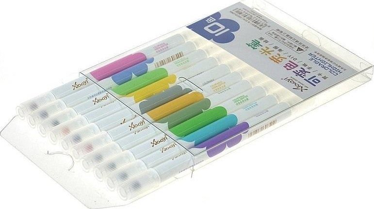 Flamastry dwustronne zmieniające kolor 10szt