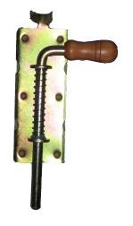 Zasuwa sprężynowa ocynkowana z drewnianą rączka 600mm