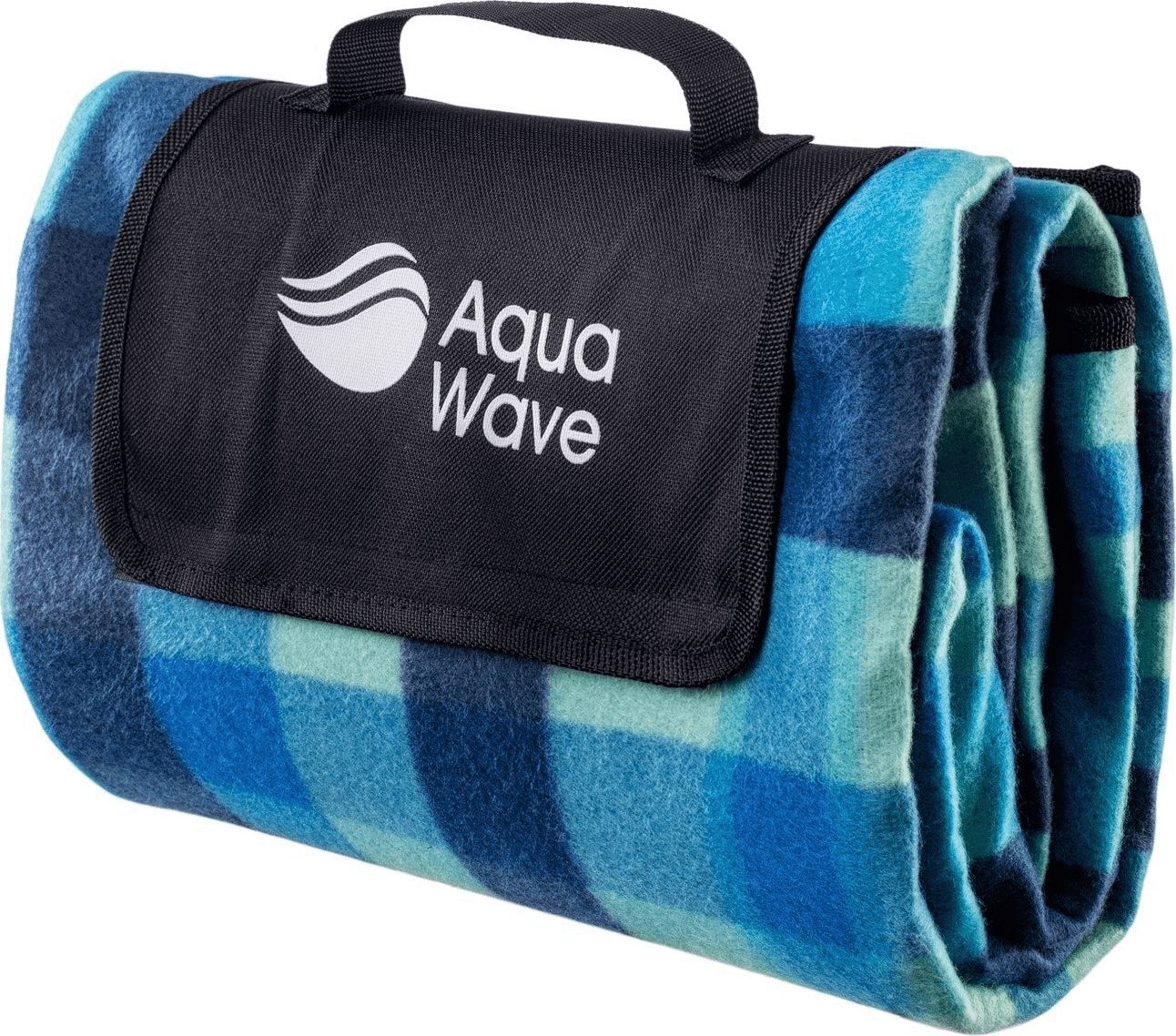 AquaWave KOC PIKNIKOWY CHEQUA BLANKET BLUE CHECKQUERED PRINT 130X150