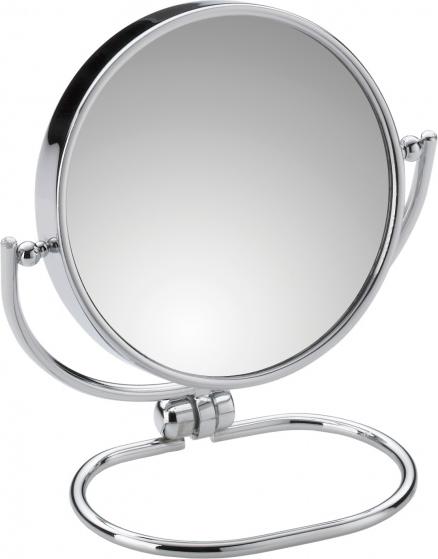 Lusterko kosmetyczne Kela lustro łazienkowe Franca 11,5 x 11 cm stal srebrna