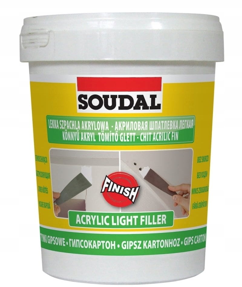 LEKKA SZPACHLA AKRYLOWA BIAŁA 0.9L