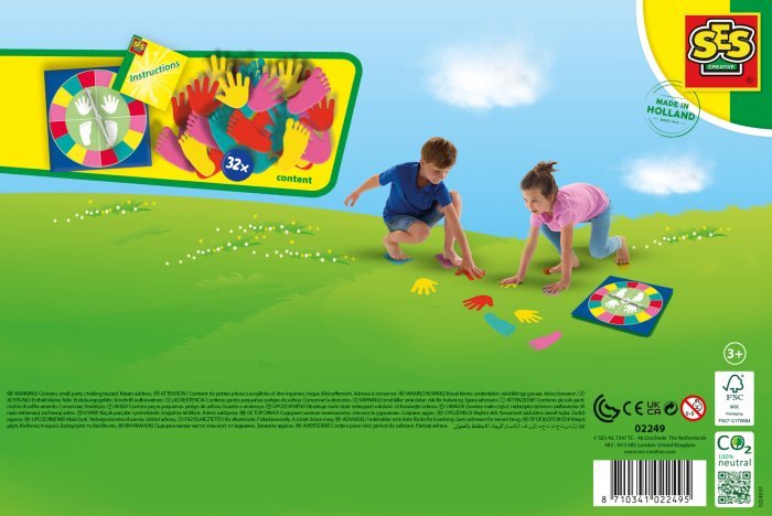 ses creative SES Gra Układaj ręce i stopy twist 02249 22495