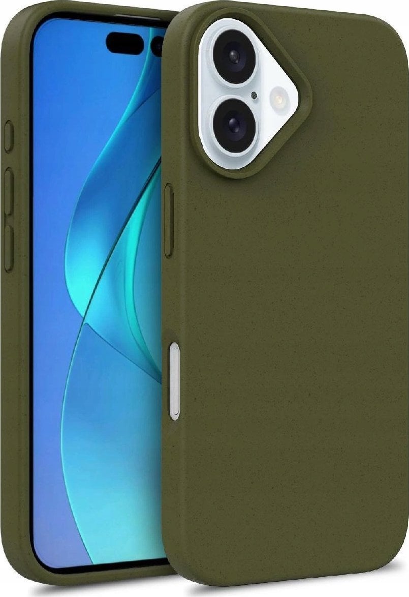 Hurtel Etui Multiple Color Wheat Bran Case MagSafe na iPhone 16 - ciemnozielone