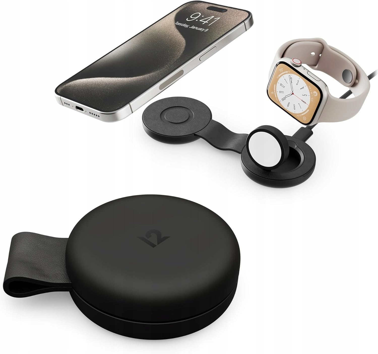 Twelve South ButterFly SE - ładowarka bezprzewodowa Qi2 do dwóch urządzeń kompatybilna z MagSafe, kabel USB-C w zestawie (black)